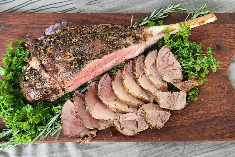 Grass-fed Lamb Leg Roast, Bone-in