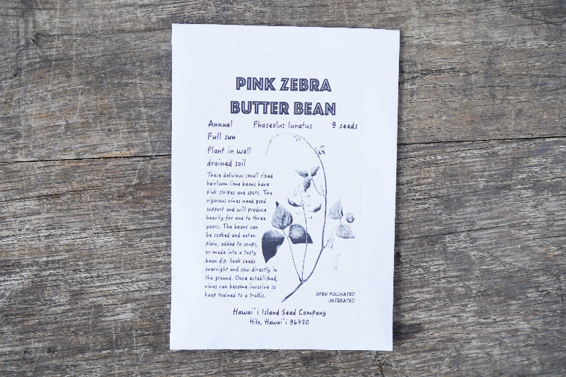 Zebra Butter Bean Seeds