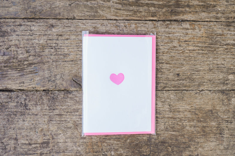 Pink Heart Card