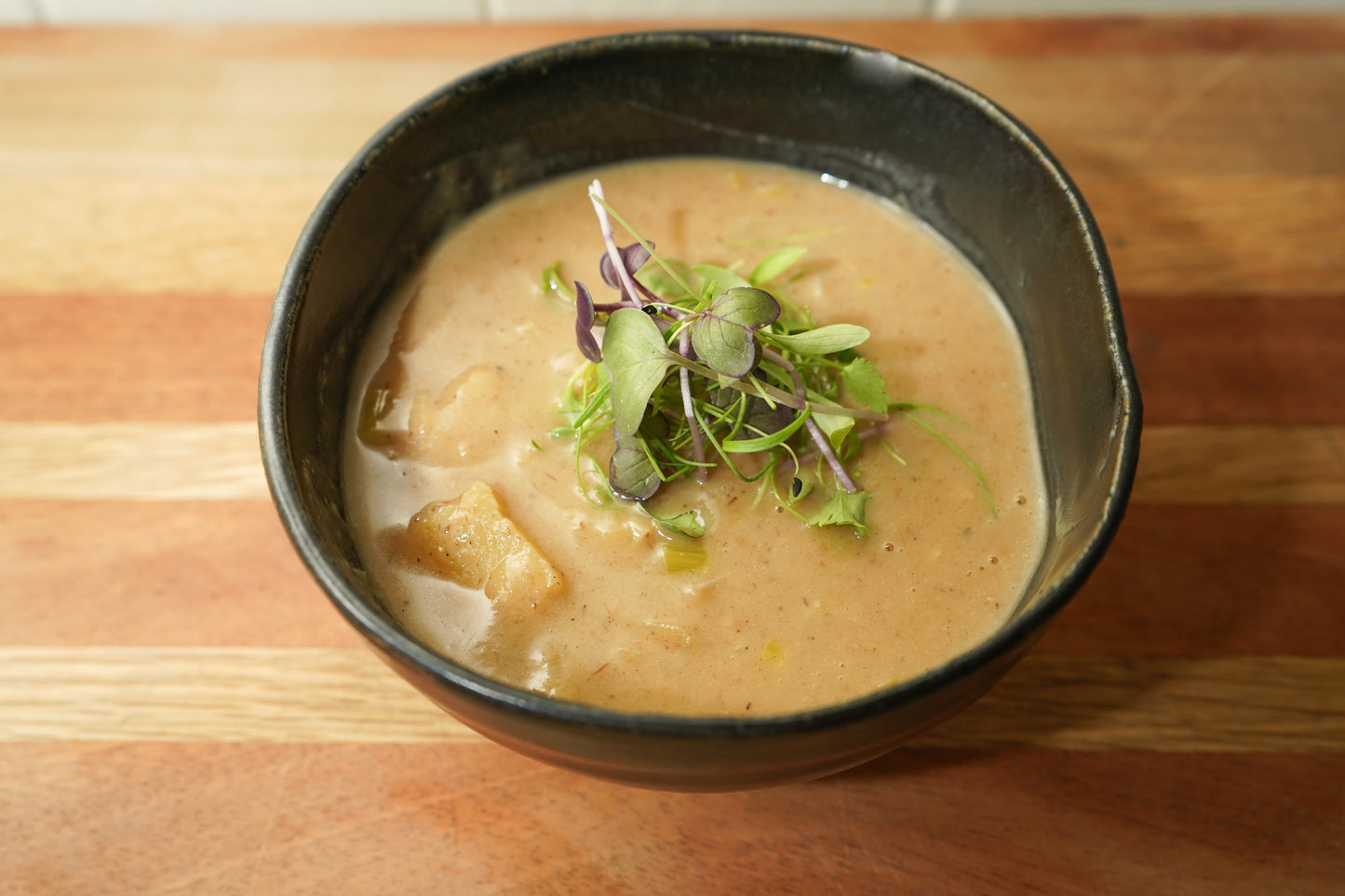 Caramelized Local Onion Leek ʻUlu Soup