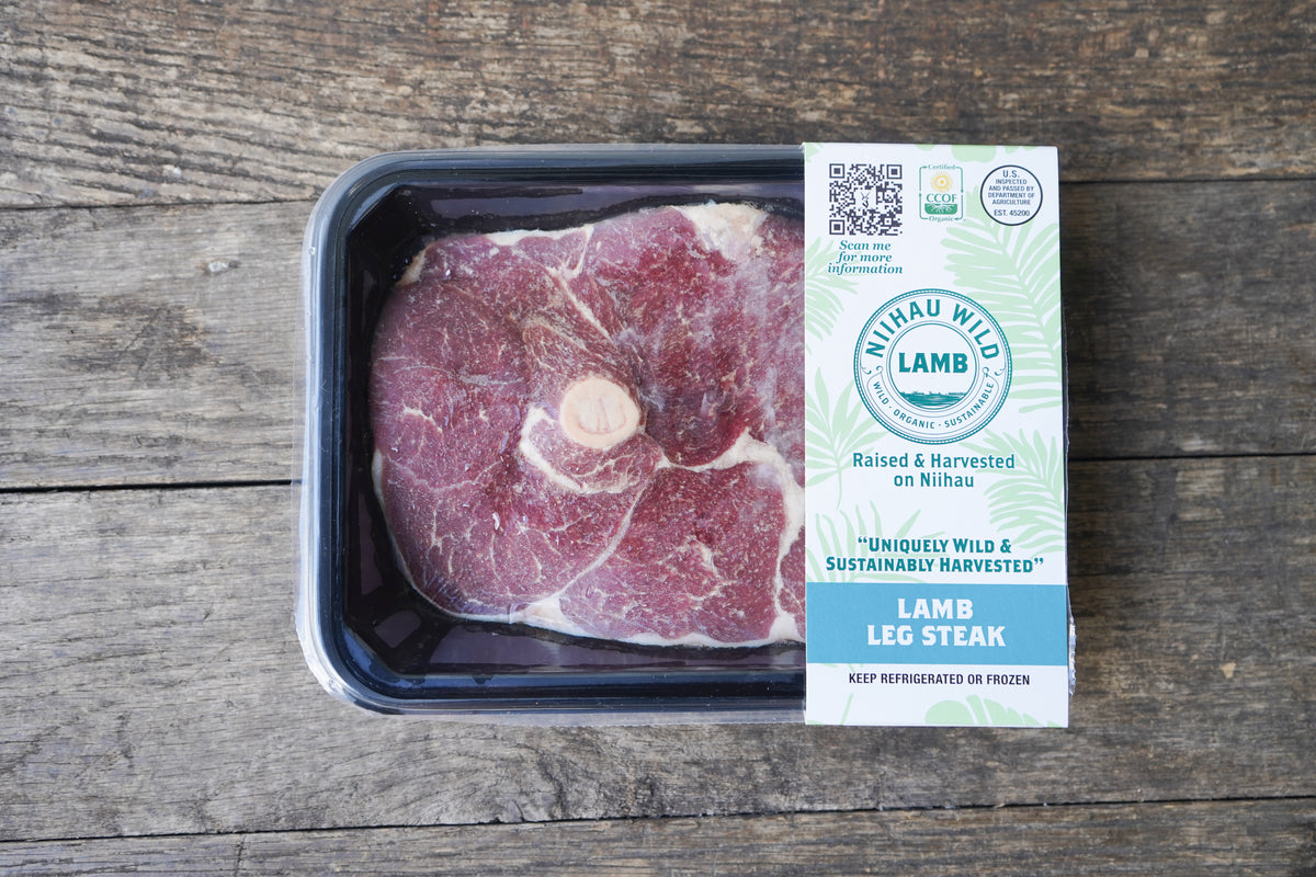 Organic Grass-fed Lamb Leg Steak