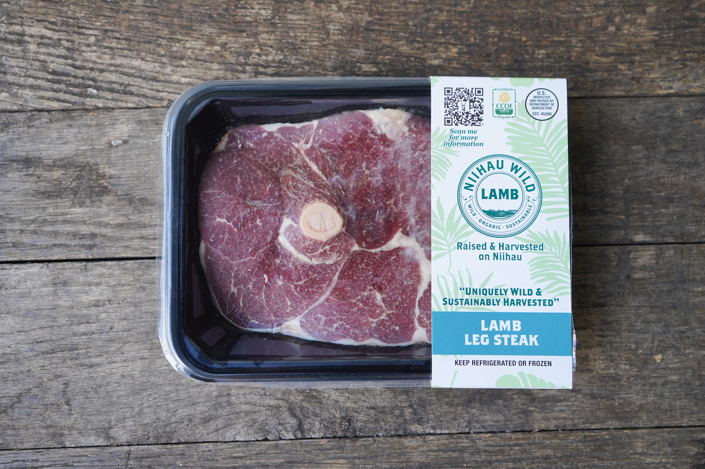 Organic Grass-fed Lamb Leg Steak