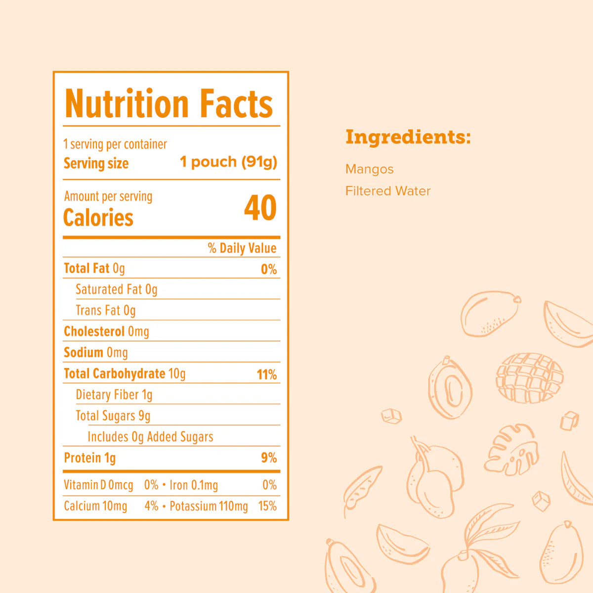 Mango Baby Food - 8 pack
