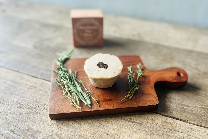 Black Truffle Macadamia Nut "Brie"