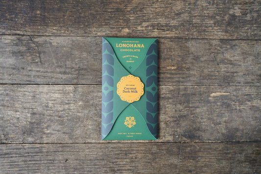 Coconut Dark Milk Chocolate Bar, 55%