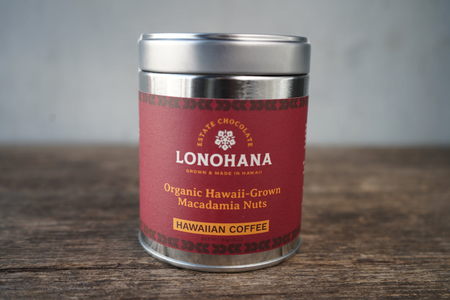 Organic Coffee Chocolate Macadamia Nuts Gift Tin