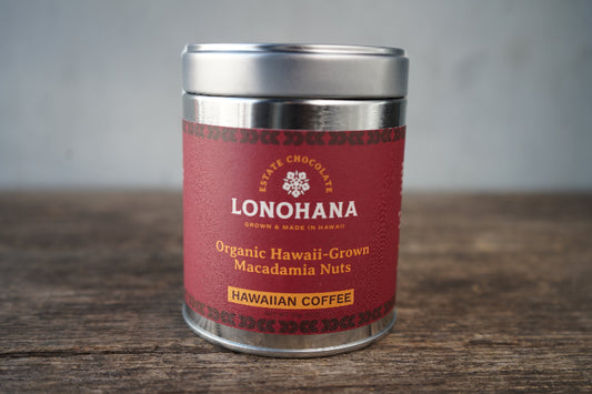 Organic Coffee Chocolate Macadamia Nuts Gift Tin