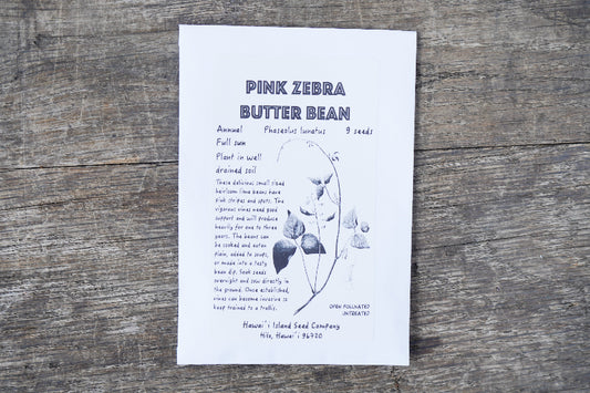 Zebra Butter Bean Seeds