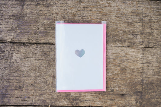 Iridescent Heart Card