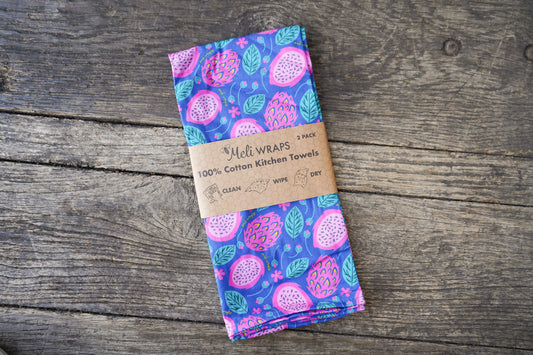 Dragonfruit Kitchen Towels