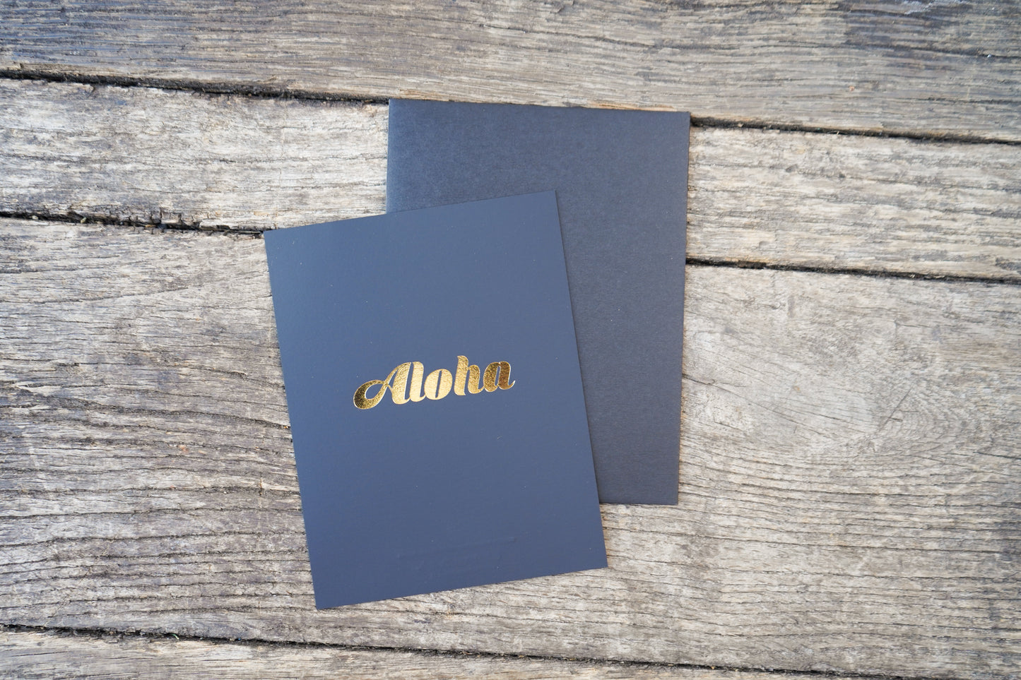 Gold Foil Aloha Card
