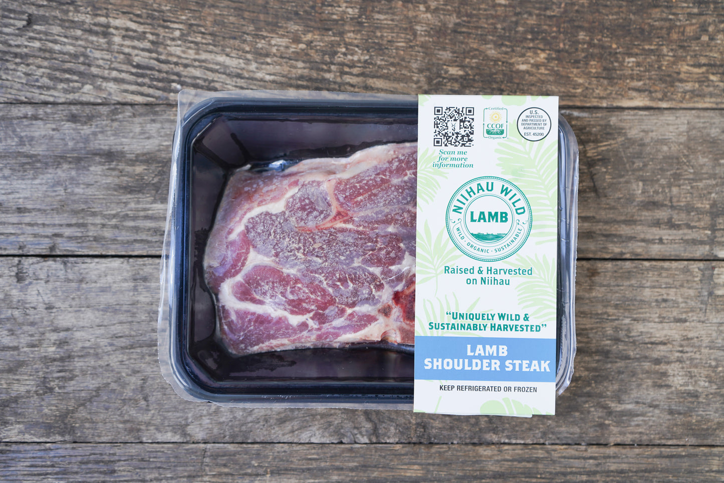 Organic Grass-fed Lamb Shoulder Steak