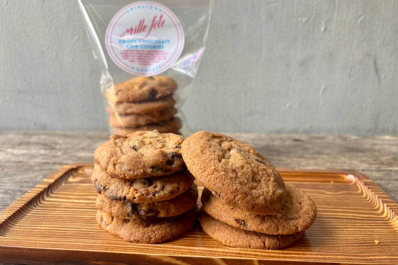Crispy Chocolate Chip Cookies