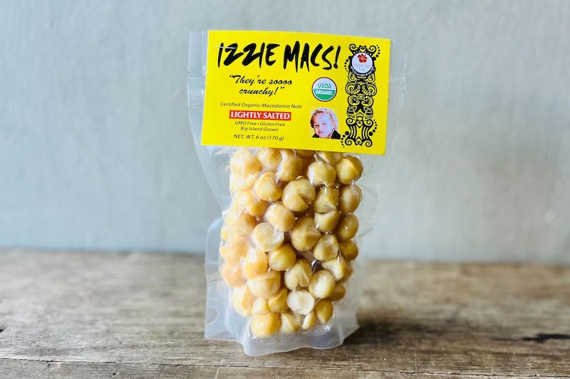 Organic Izzie Macs! Dried Macadamia Nuts