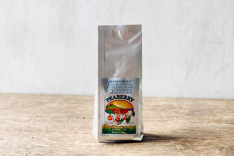 Waialua Peaberry Dark Roast Coffee - Whole Bean