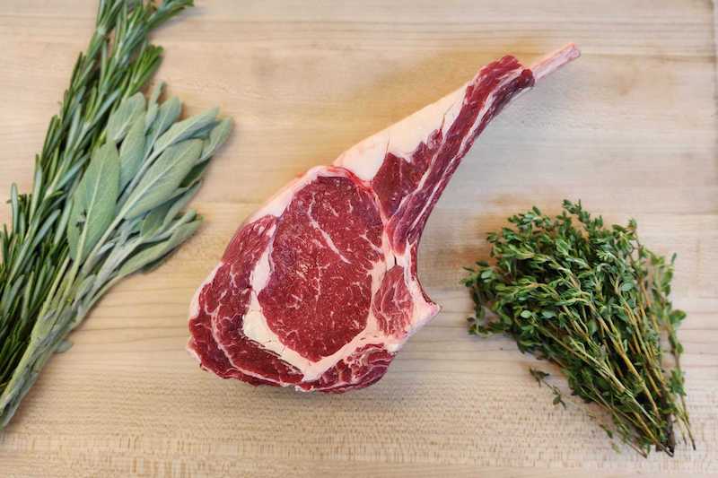 Grass-fed Beef Ribeye Steak, Bone-in