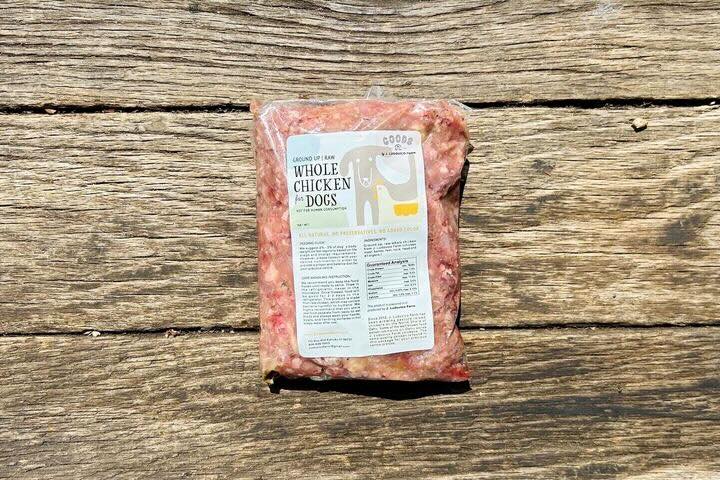 Ground Whole Chicken Dog Food