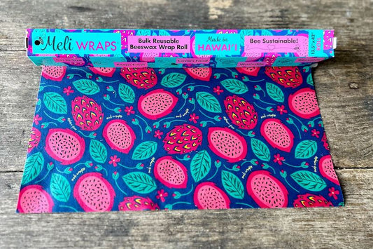 Dragonfruit Beeswax Wrap Roll