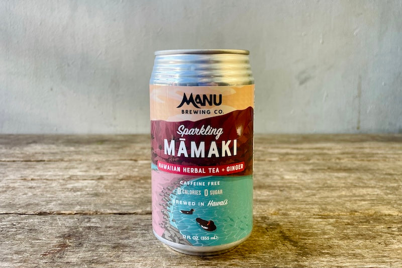 Sparkling Māmaki Herbal Tea + Ginger