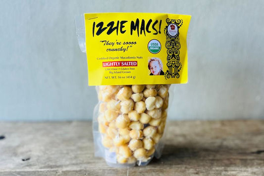 Organic Izzie Macs! Dried Macadamia Nuts