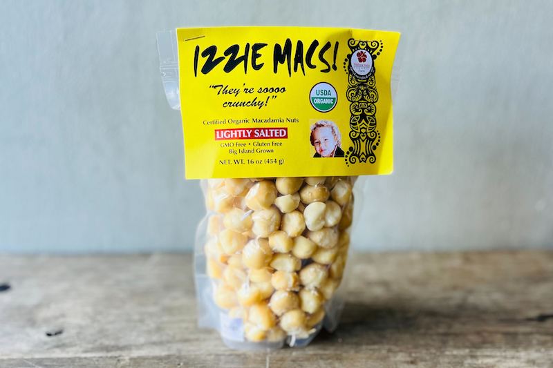 Organic Izzie Macs! Dried Macadamia Nuts (Wholesale)