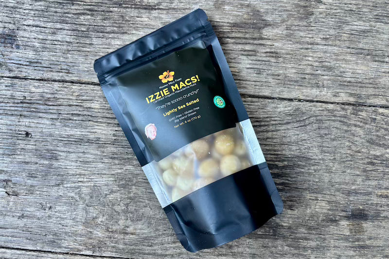 Organic Izzie Macs! Dried Macadamia Nuts