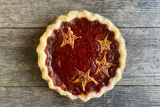 Mango Hibiscus Pie