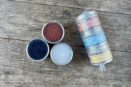 Hukilau Three-Tin Sea Salt Fishnet Gift