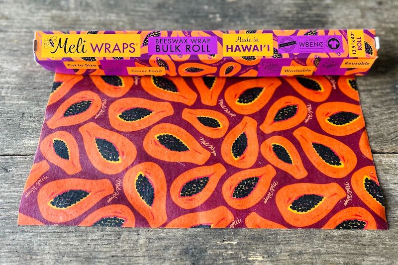 Purple Papaya Beeswax Wrap Roll