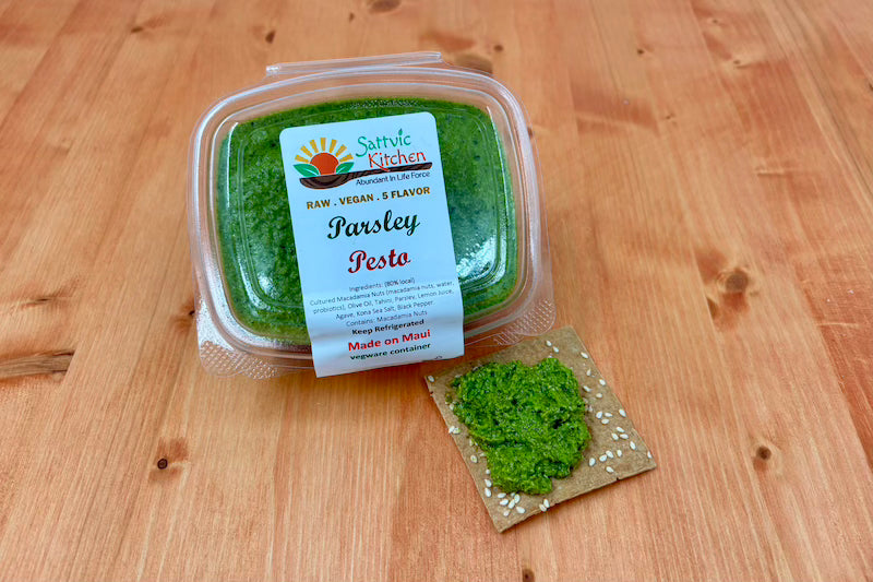 Parsley Pesto Macadamia Nut Spread
