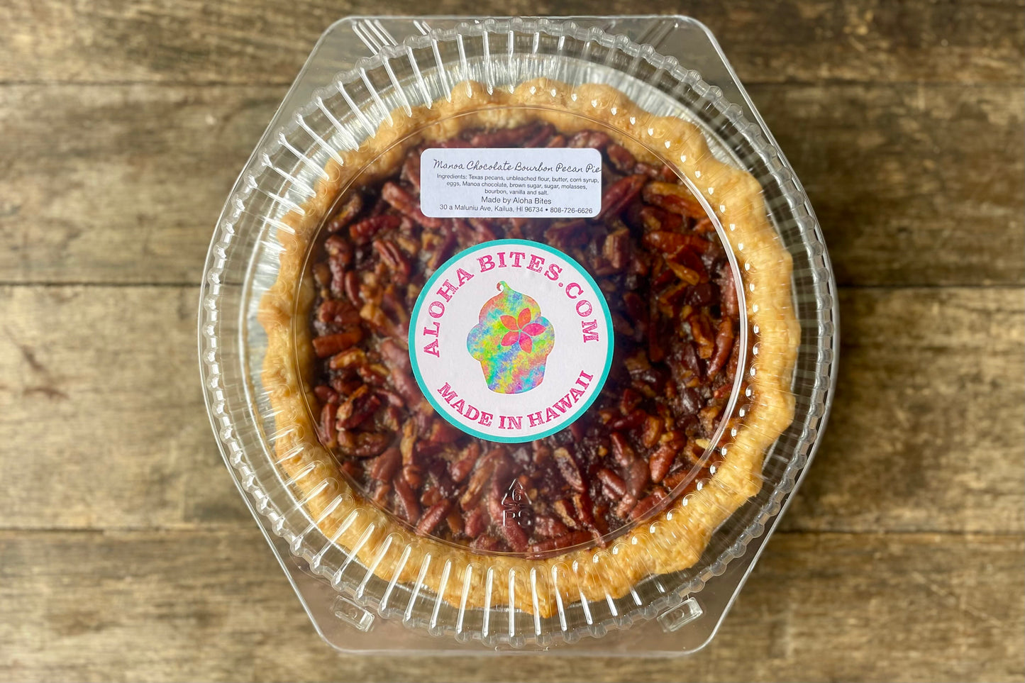 Mānoa Chocolate Bourbon Pecan Pie