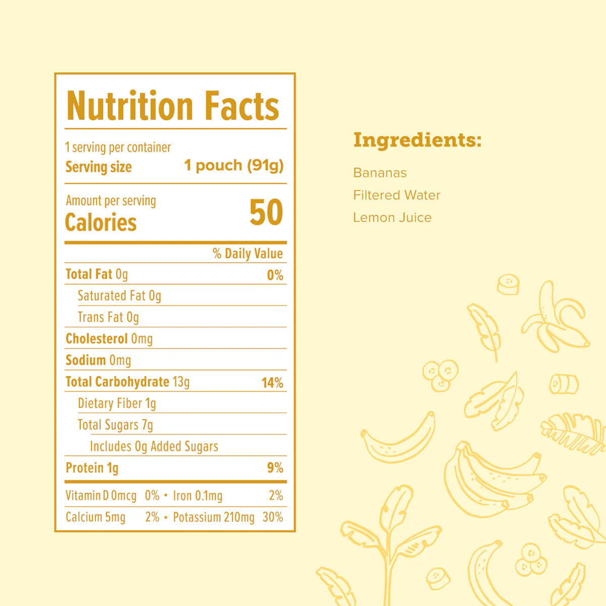 Banana Baby Food - 8 pack
