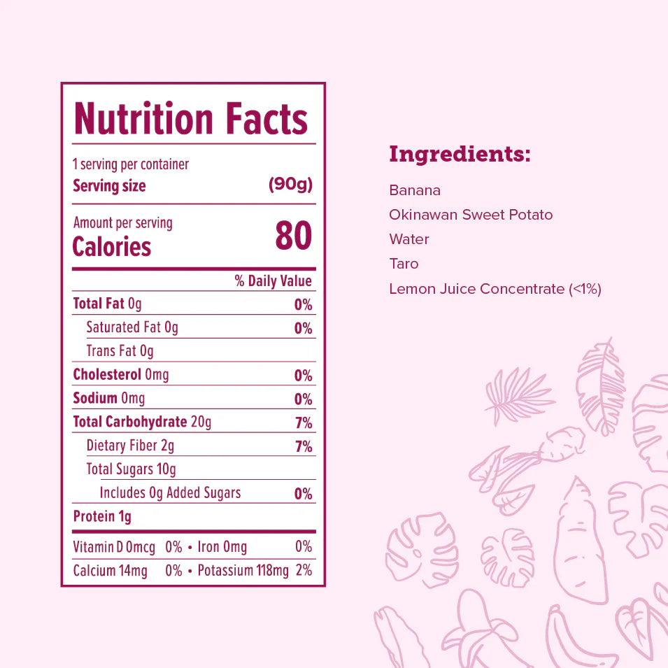 Okinawan Sweet Potato, Banana, & Taro Baby Food