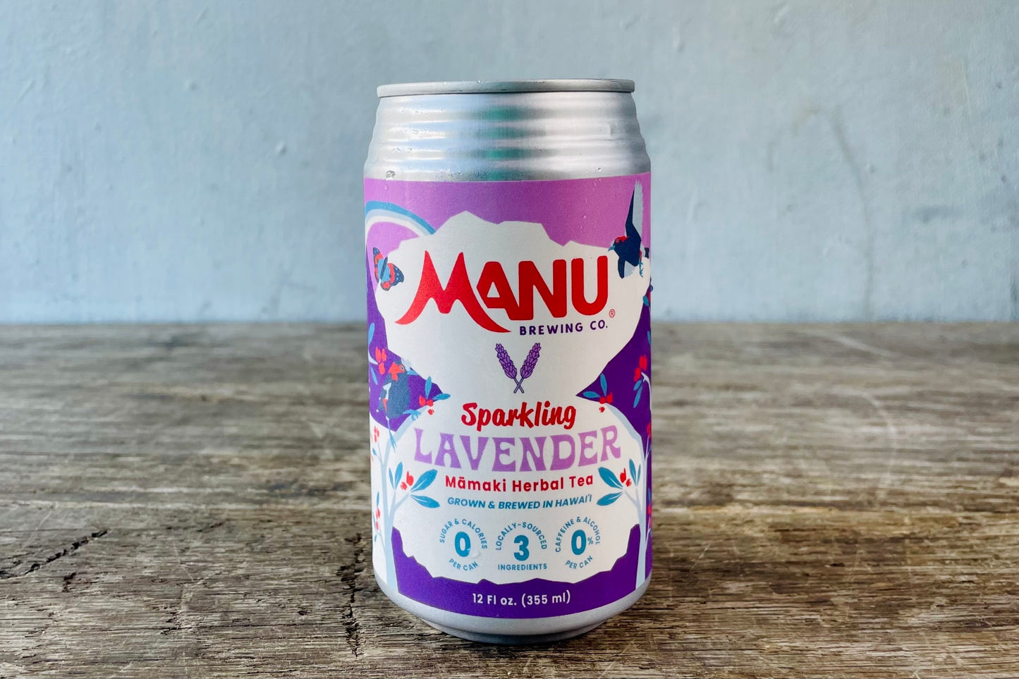 Sparkling Māmaki Herbal Tea + Lavender