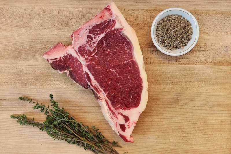 Grass-fed Beef T-Bone Steak